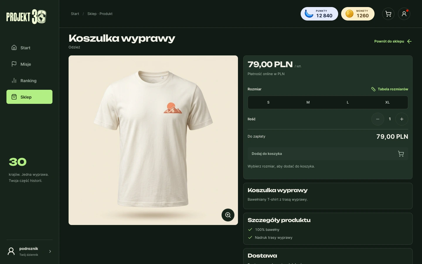 Sklep Projekt30. — Karta produktu